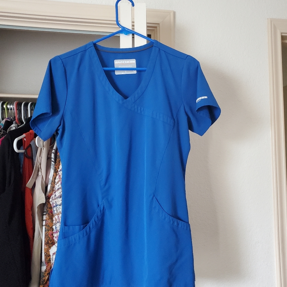 Royal blue scrubs